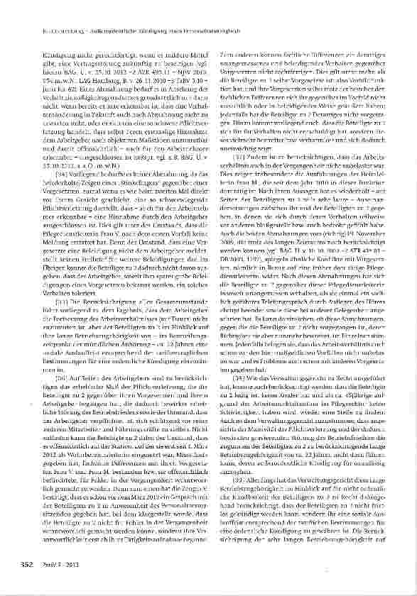 Vorschauseite 4: Außerordentliche Kündigung eines Personalratsmitglieds