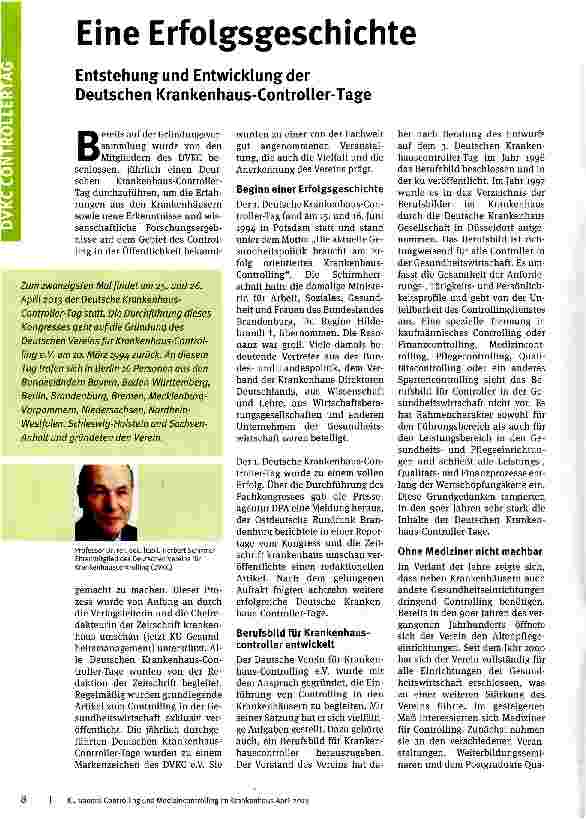 Vorschauseite 1: Eine Erfolgsgeschichte