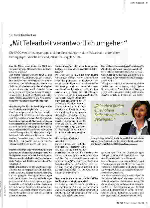 Vorschauseite 1: So funktioniert es „Mit Telearbeit verantwortlich umgehen