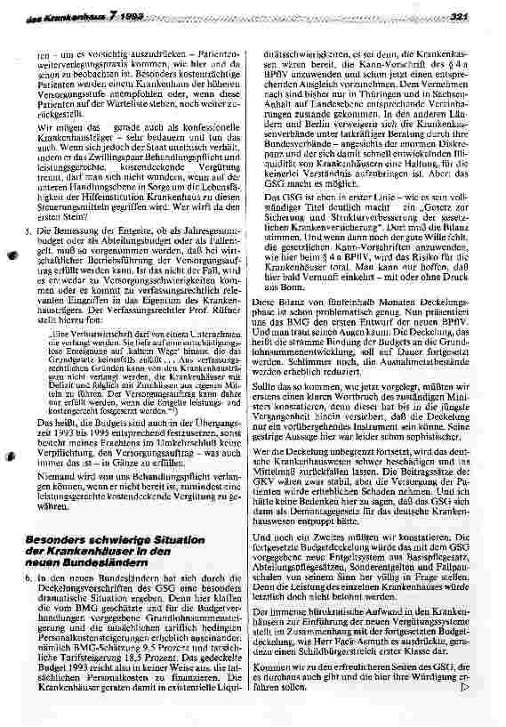 Vorschauseite 3: Risiko und Chancen des GesundheitsStrukturGesetzes: Die Zukunft der Krankenhäuser steht auf dem Spiel