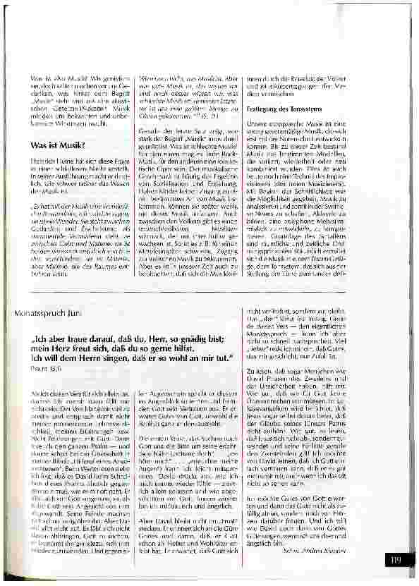 Vorschauseite 2: Die Sprache der Musik Ungewöhnliche Kommunikation mit komatösen Patienten