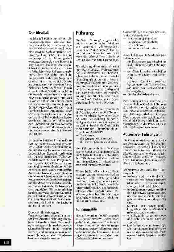 Vorschauseite 3: Führen und motivieren Weiterbildungslehrgang 90/92, Schwesternhochschule, Berlin-Grünewald