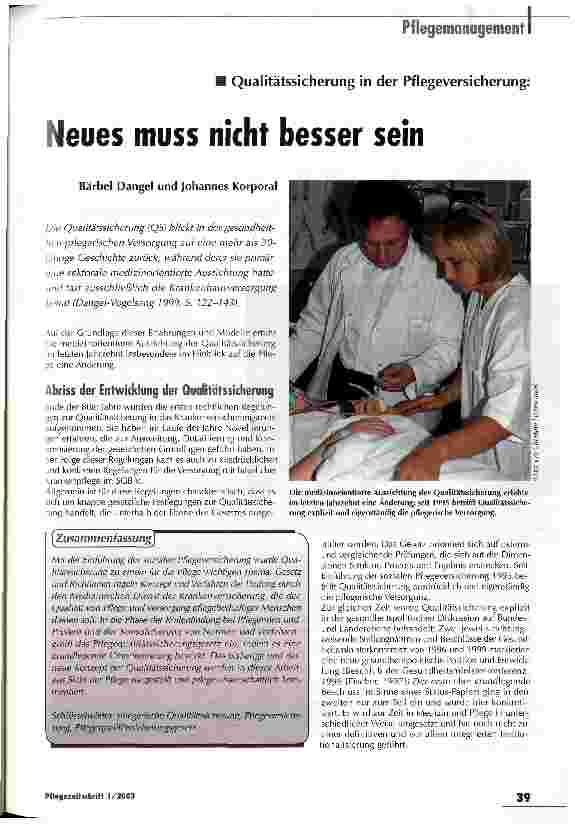 Vorschauseite 1: Neues muss nicht besser sein