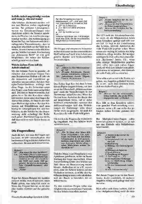 Vorschauseite 2: Schriftliche Lernzielkontrollen Praktische Hinweise zur Gestaltung