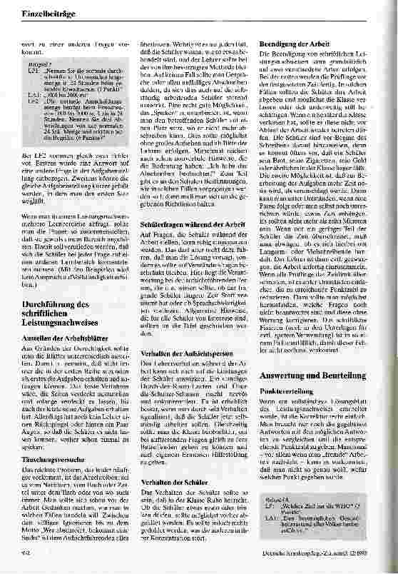 Vorschauseite 3: Schriftliche Lernzielkontrollen Praktische Hinweise zur Gestaltung