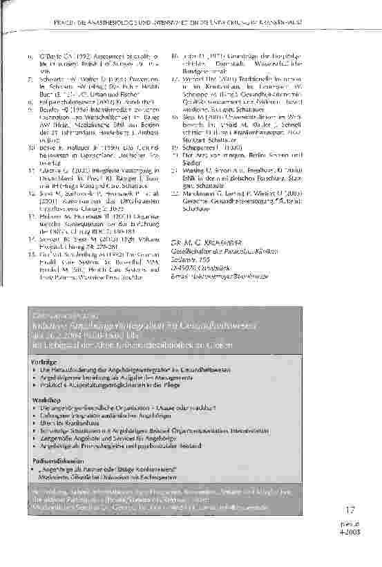 Vorschauseite 3: Prägen die Anästhesiologie und Intensivmedizin die Entwicklungen im Krankenhaus?