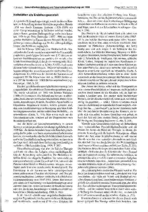 Vorschauseite 3: Gesundheitserziehung und Tuberkulosebekämpfung um 1900