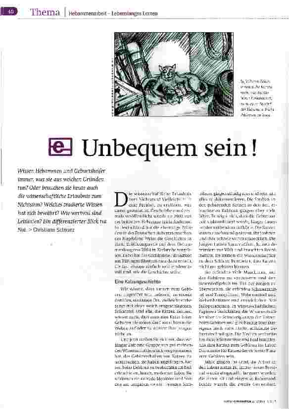 Vorschauseite 1: Unbequem sein!