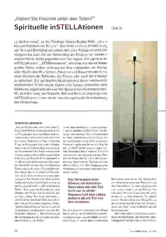Vorschauseite 1: Spirituelle inSTELLAtionen Tei2