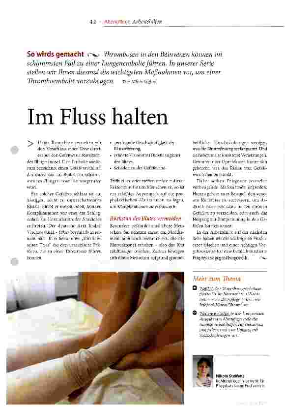 Vorschauseite 1: Im Fluss halten