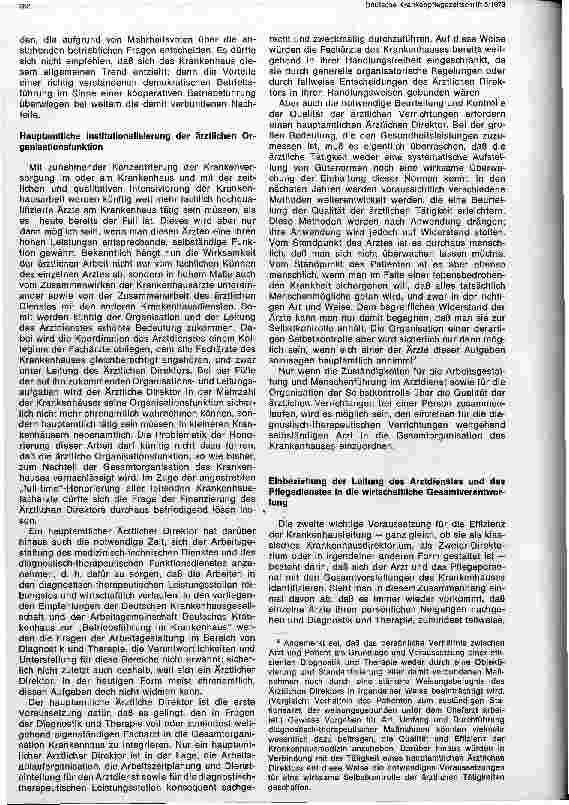 Vorschauseite 6: Gedanken zum modernen Management im Krankenhaus