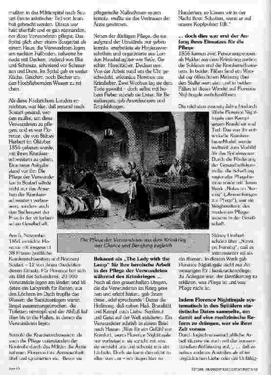 Vorschauseite 3: Emanzipation - ein Schlagwort des 20. Jahrhunderts? Florence Nightingale