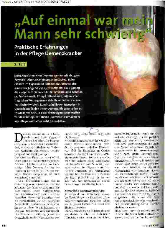 Vorschauseite 1: Auf einmal war mein Mann sehr schwierig 1. Teil