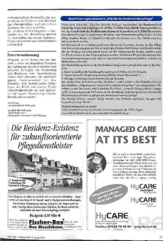 Vorschauseite 6: Die Rolle der Ernährung in der Tumortherapie Teil 4