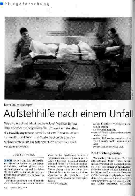Vorschauseite 1: Aufstehhilfe nach einem Unfall