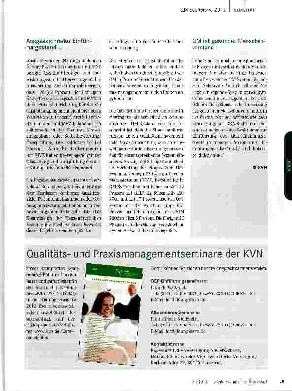 Vorschauseite 2: Qualität setzt sich durch
