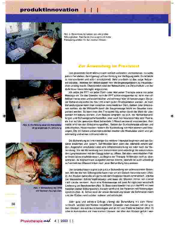 Vorschauseite 4: Pneumatische Pulsationstherapie