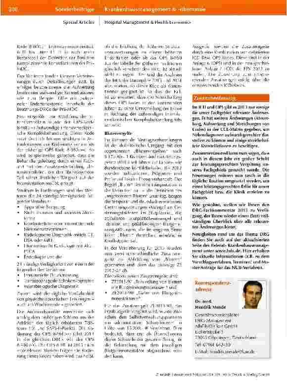 Vorschauseite 5: G-DRG-Version 2013 - Its impact on our specialty