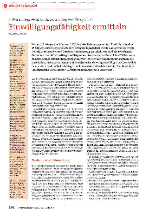 Vorschauseite 1: Einwilligungsfähigkeit ermitteln