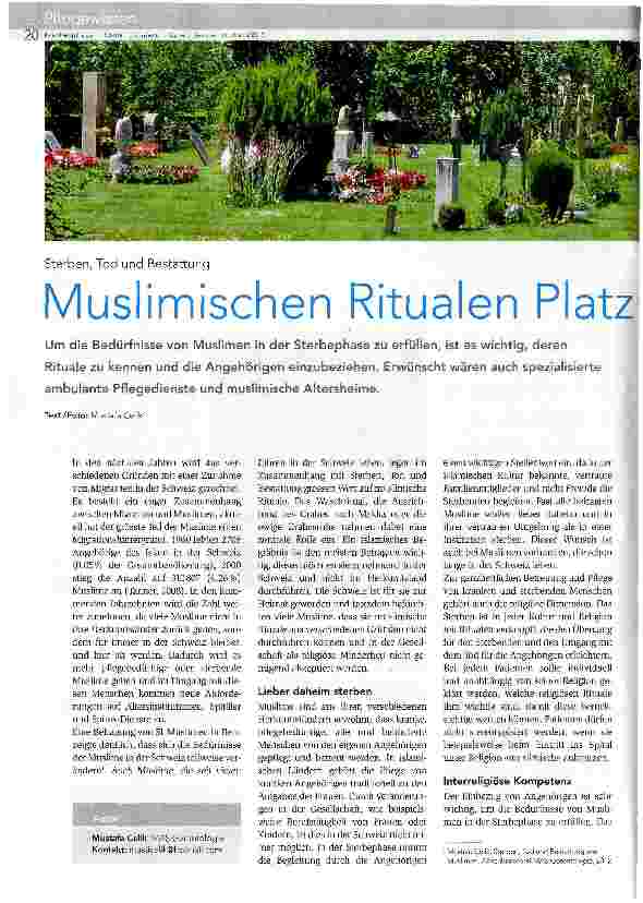 Vorschauseite 1: Muslimischen Ritualen Platz geben