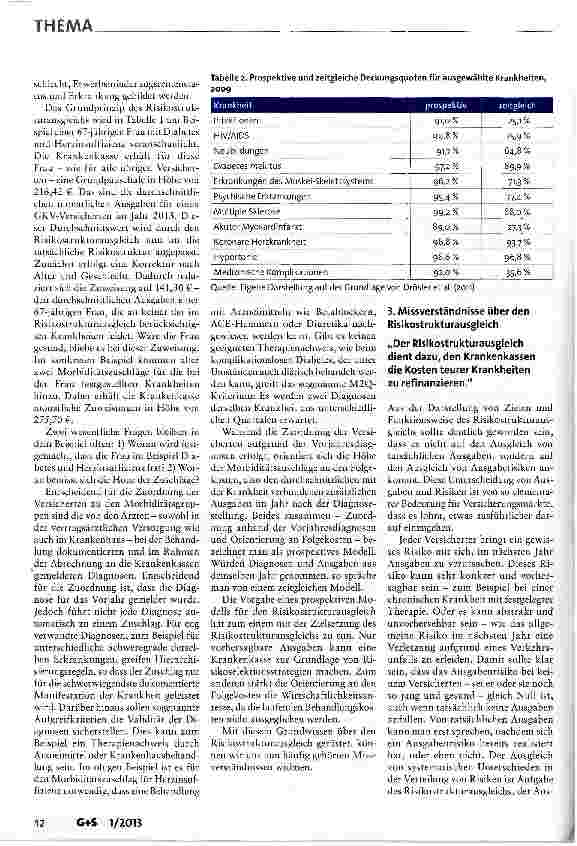 Vorschauseite 3: Der morbiditätsorientierte Risikostrukturausgleich -Verständnis und Missverständnisse