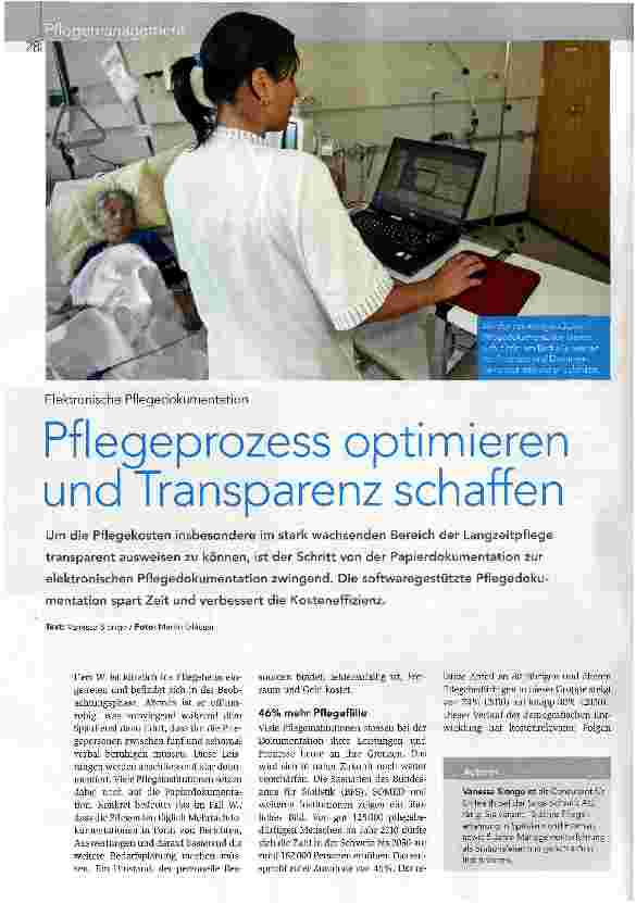 Vorschauseite 1: Pflegeprozess optimieren und Transparenz schaffen
