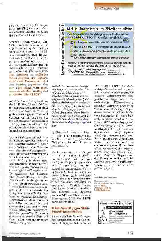 Vorschauseite 3: Absenkung des Gehaltstarifs