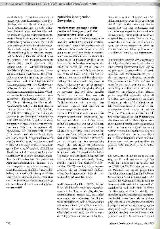 Vorschauseite 5: Sichtbar zufrieden - Probleme, Ziele, Anforderungen im Berufsfeld Krankenpflege (1949-2003)
