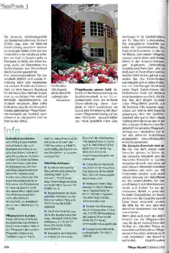 Vorschauseite 3: Pflegeversicherung auf dem Prüfstand