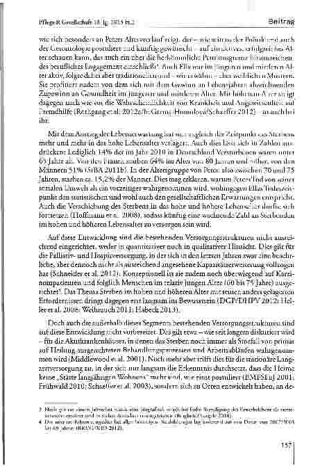 Vorschauseite 5: Versorgung am Lebensende in Gesellschaften des langen Lebens