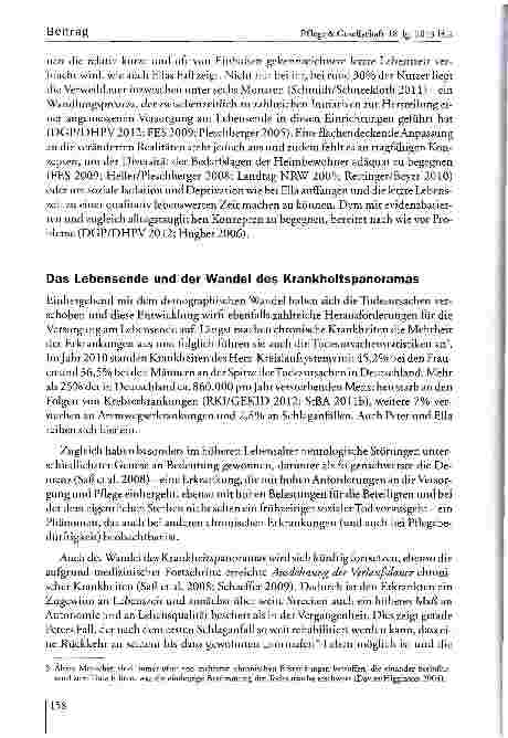Vorschauseite 6: Versorgung am Lebensende in Gesellschaften des langen Lebens