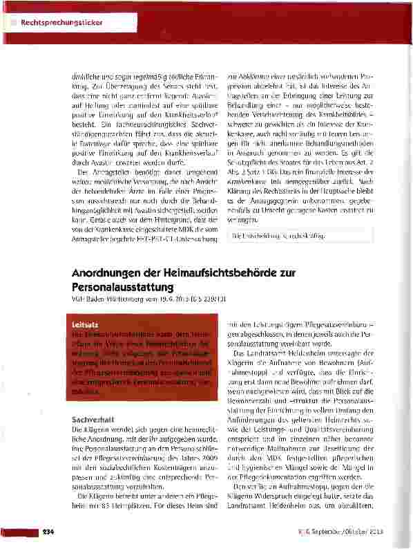Vorschauseite 3: Anspruch auf off-label-Anwendung bei lebensbedrohlicher Erkrankung