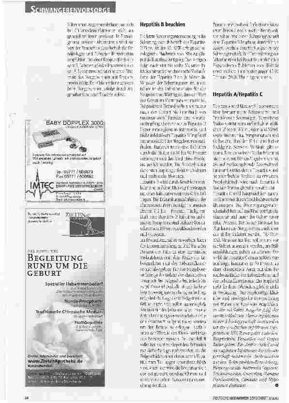 Vorschauseite 4: Infektionen in der Schwangerschaft - Teil 1