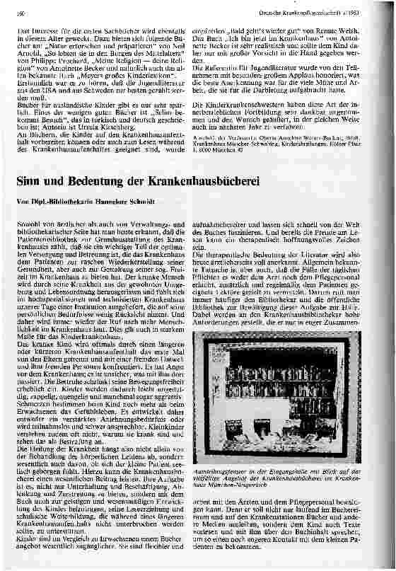 Vorschauseite 6: Innerbetriebliche Fortbildungswoche für Kinderkrankenschwestern