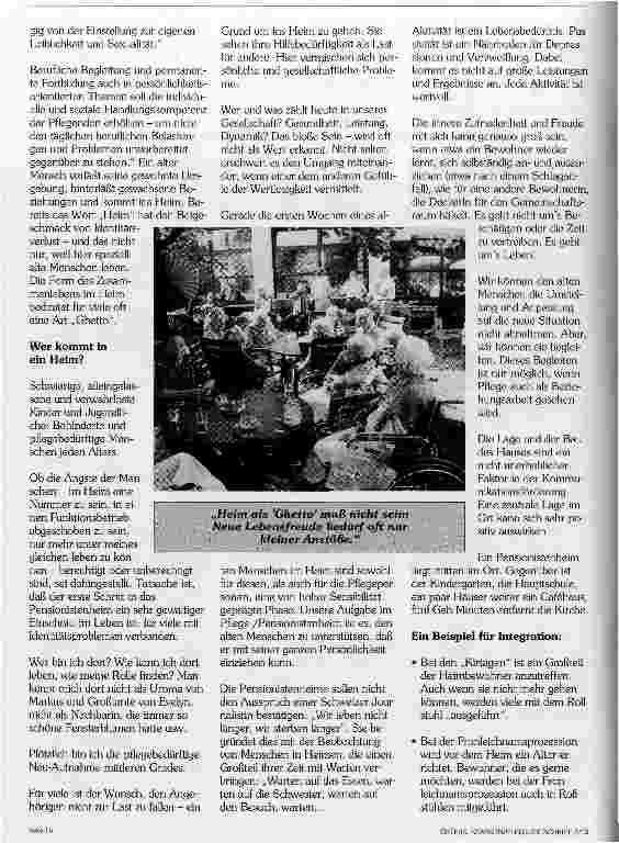 Vorschauseite 2: Kommunizieren - eine Aktivität des täglichen Lebens auch im Pensionistenund Pflegeheim