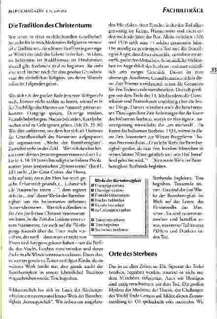 Vorschauseite 2: Professionalität in der Sterbebegleitung