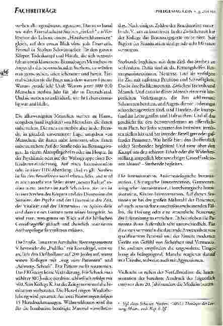 Vorschauseite 3: Professionalität in der Sterbebegleitung