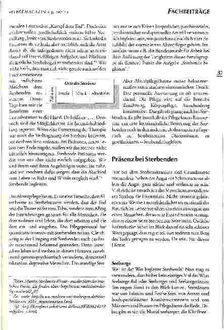 Vorschauseite 4: Professionalität in der Sterbebegleitung