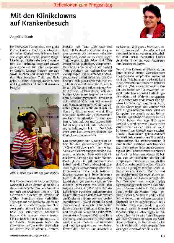 Vorschauseite 1: Mit den Klinikclowns auf Krankenbesuch