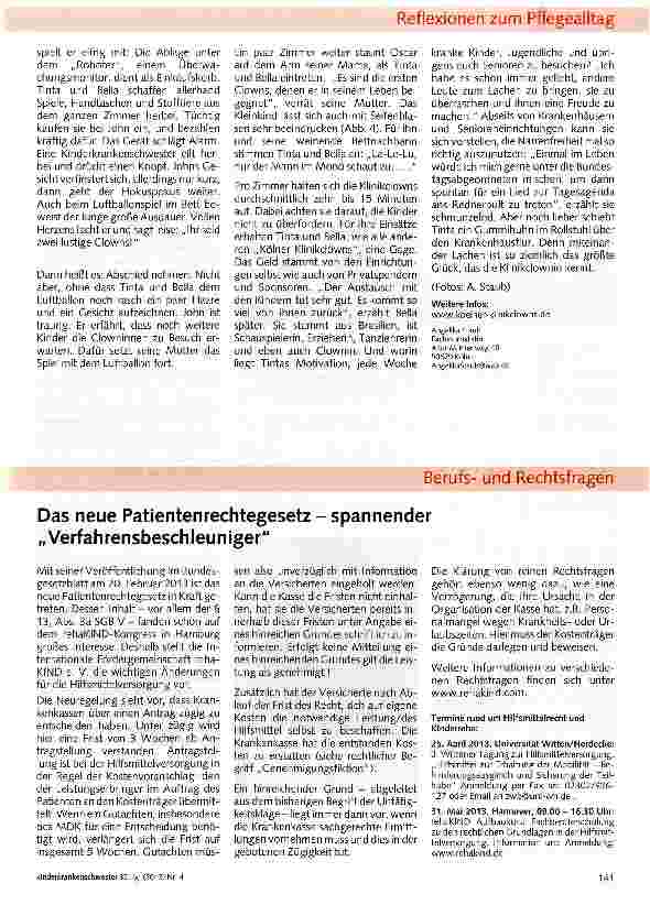 Vorschauseite 3: Mit den Klinikclowns auf Krankenbesuch
