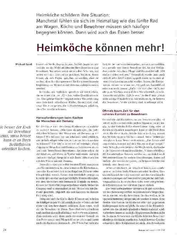 Vorschauseite 1: Heimköche können mehr!