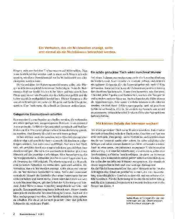 Vorschauseite 2: Essenssituationen gestalten