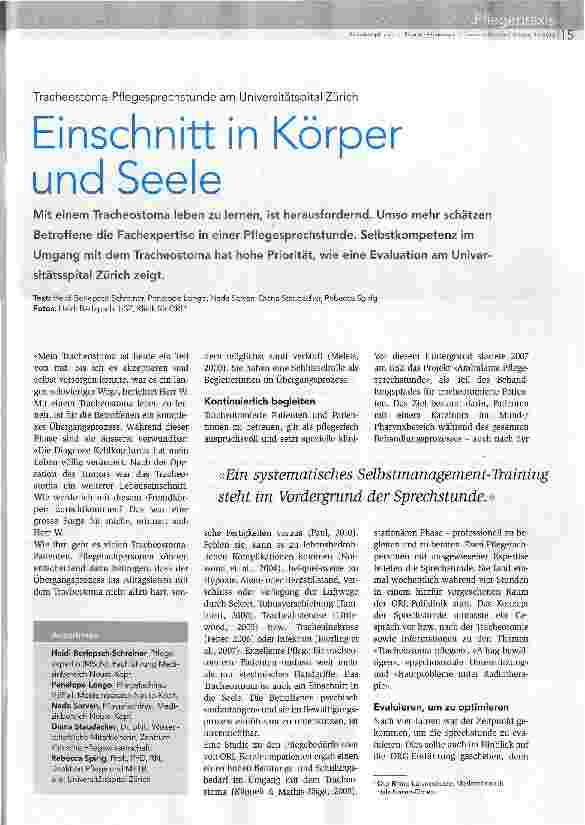Vorschauseite 1: Einschnitt in Körper und Seele