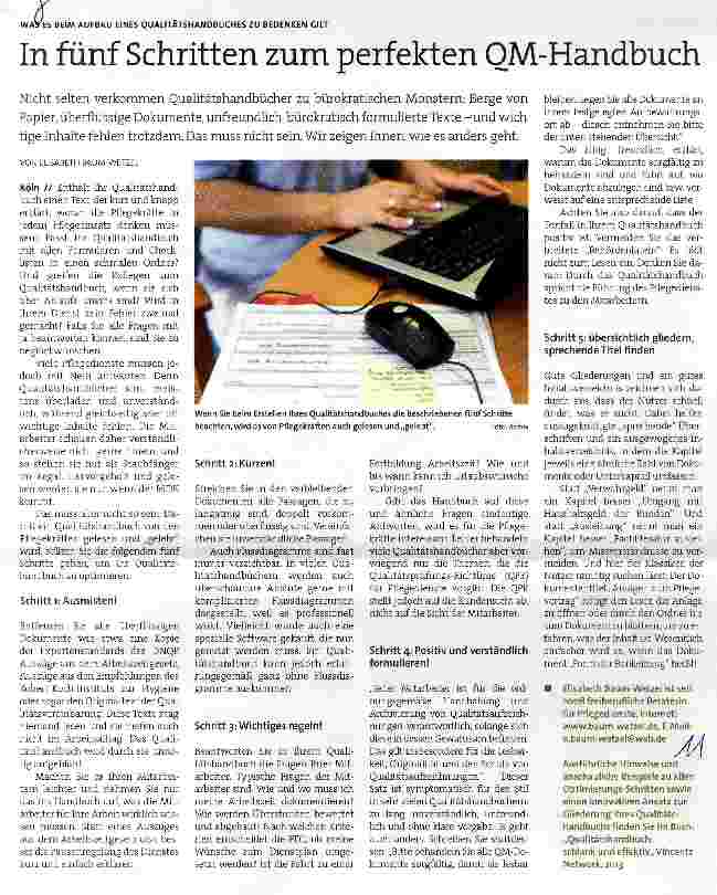 Vorschauseite 1: In fünf Schritten zum perfekten QM-Handbuch