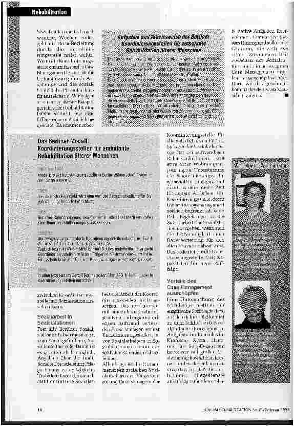 Vorschauseite 3: Fallkonferenz mit Fachkompetenz Koordinierungsstellen und Pflegedienste als Partner