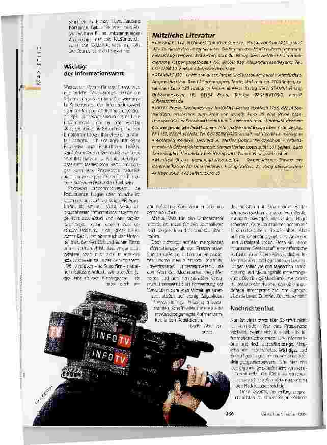 Vorschauseite 3: Nur Maßarbeit hat Aussicht auf ErfolgWorauf es bei der Pressearbeit ankommt