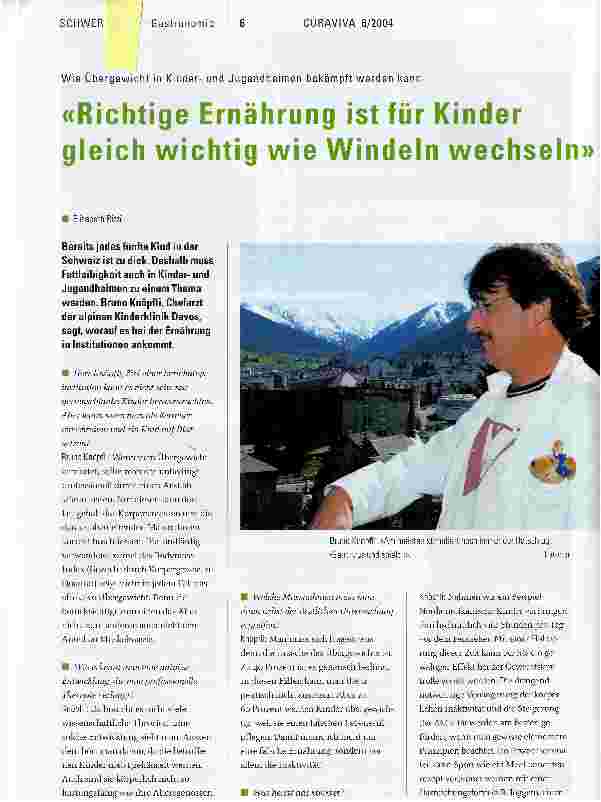 Vorschauseite 1: Richtige Ernährung ist für Kinder gleich wichtig wie Windeln wechseln