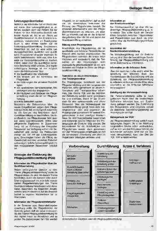 Vorschauseite 4: Pflegerische Sorgfalt und Qualitätssicherung aus der Sicht der Pflegenden