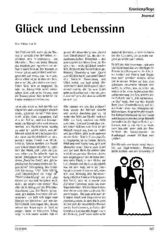 Vorschauseite 1: Glück und Lebenssinn