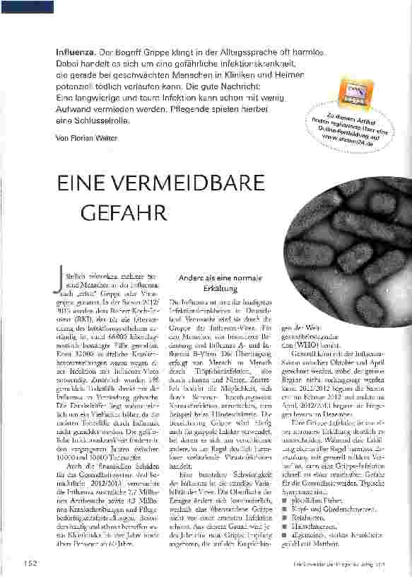 Vorschauseite 1: EINE VERMEIDBARE GEFAHR